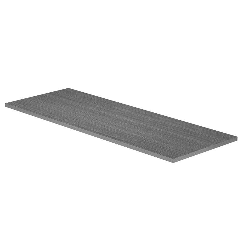 Reversible Desk Table Top, Gray,  1'' H x 64.6'' W x 23.6" D