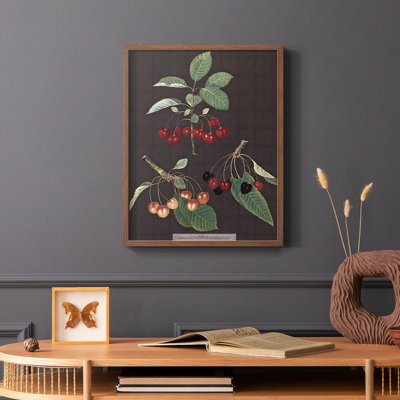 Brookshaw Cherries Framed Print - Solid Wood