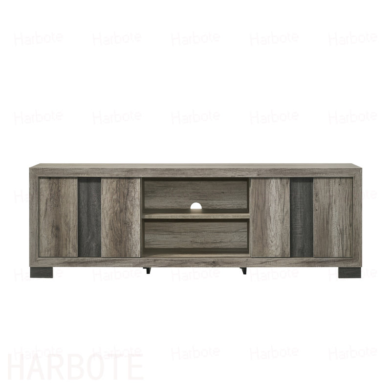 Meuble de salon, Brun / gris
