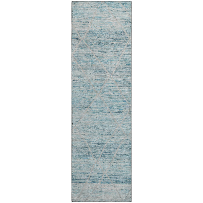 Premium Machine Washable Honig AMF1658 Diamonds Rug, Runner 2'3" x 7'6"