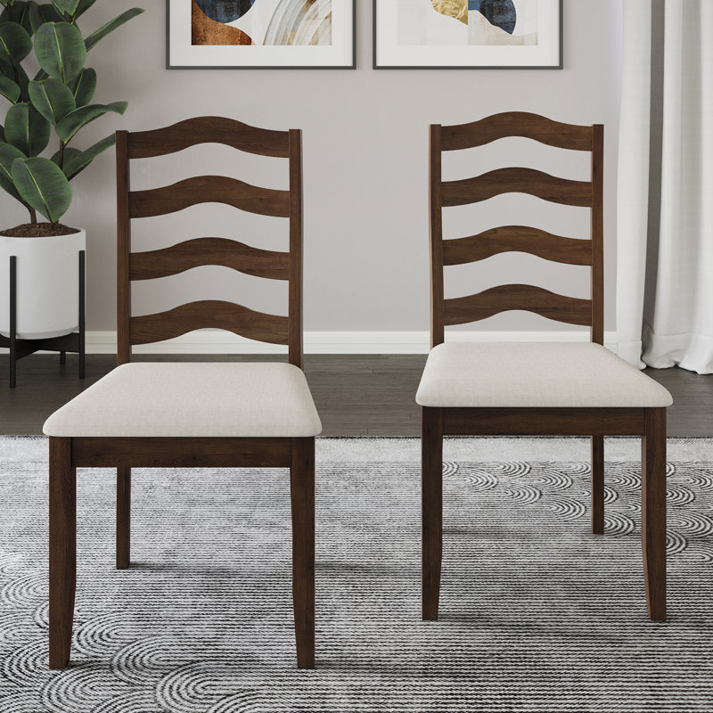 Ocossio Upholstered Parsons Chair, Brown