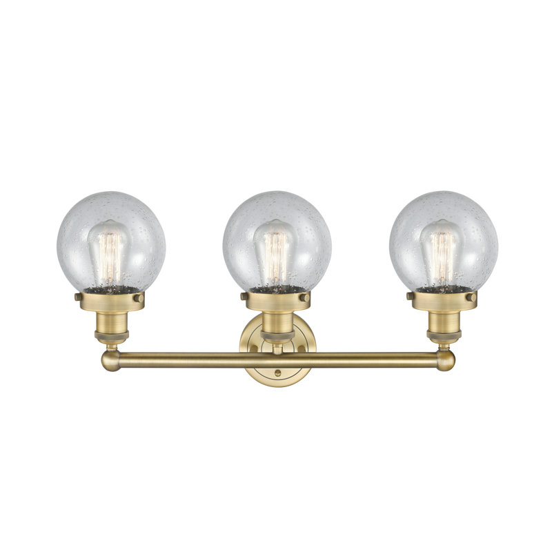 Alphonsa 3 - Light Dimmable Vanity Light, Brushed Brass, Seedy