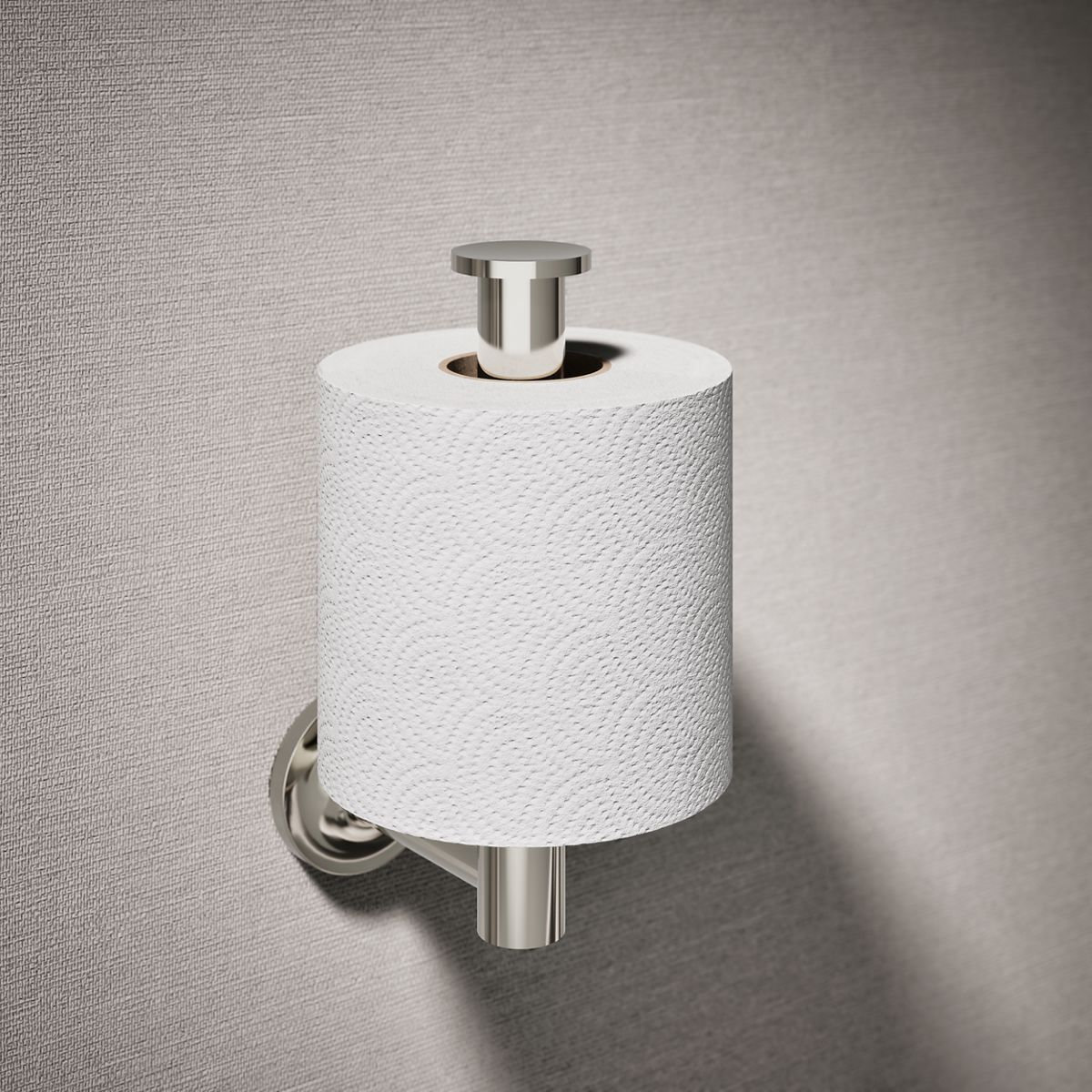 Purist Vertical Toilet Paper Holder, Vibrant Polished Nickel