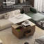 Table basse relevable avec 4 tabourets et 2 tiroirs-1095663792