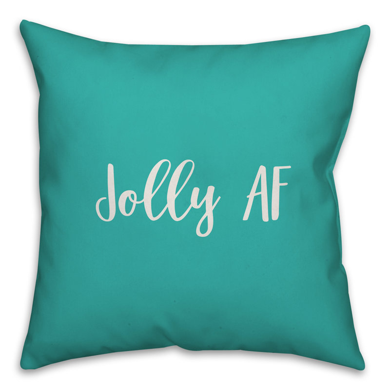  Coussin Jolly AF, Bleu sarcelle, Housse de coussin