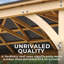 11' x 13' Gazebo  Premium Cedar Wood with Graphite Aluminum Roof, Pre-Stained Finish, and 5.5" x 5.5" Posts