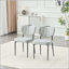 Chaise de salle à manger en cuir de qualité supérieure avec éponge à haute résilience - ensemble de 2-129041753