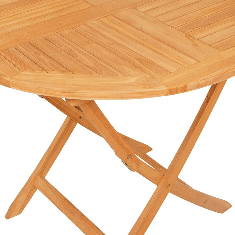 Watervliet 4 - Person Teak Patio Dining Set with Round Table