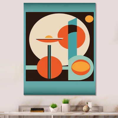 Impression rétro sur toile rétro Mid-Century II