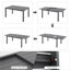Ensemble repas extensible pour 6 personnes avec coussins-766467213