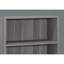 Étagère à livres 72 pouces Jesscia Zora, 5 tablettes, stratifié gris rustique-368848650-368848647