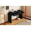 Console avec capacité de poids de tiroir de 22 lb - Design élégant et compartiments noirs-817239114