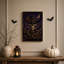 Impression sur toile mauve, crâne de cowboy-356927508