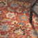Tapis rouge en laine crocheté à la main Asan