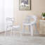 Chaise en plastique 4 pièces blanc-305319971