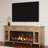 74.3 Inch TV Stand with 48" Electric Fireplace, Extra Large Entertainment Center Media Console Table