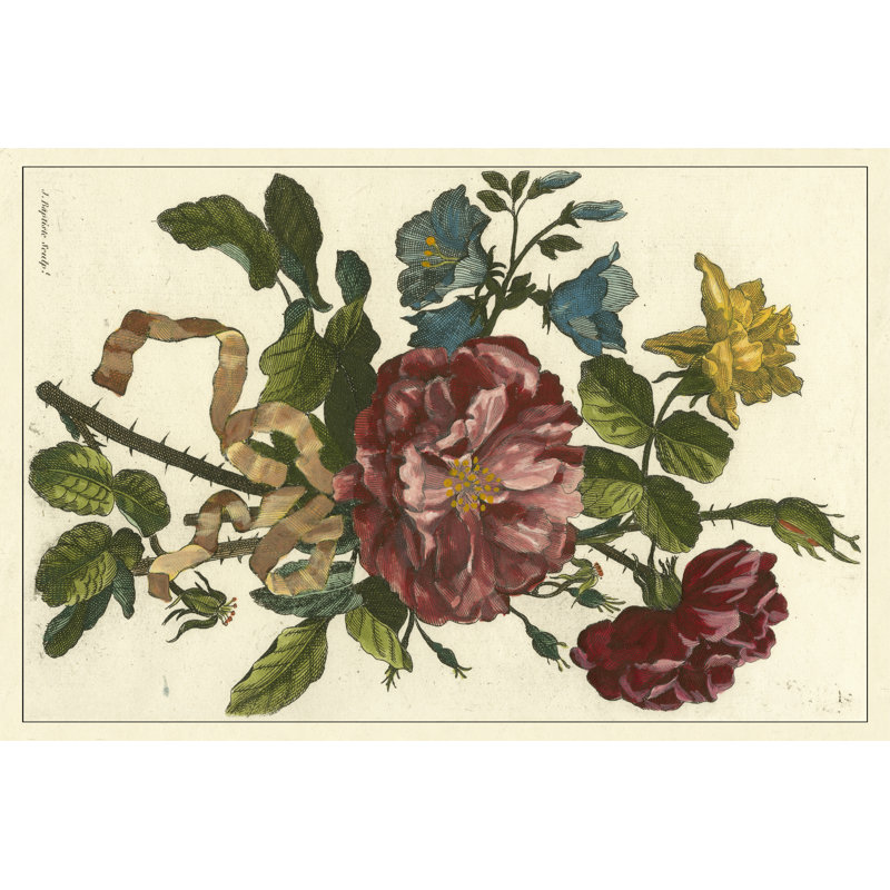 Floral Posy II by Ferrari - Wrapped Canvas Painting, 46cm H x 30cm W