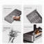 Organisateur de cuisine avec étagère à épices, tablette de rangement de comptoir pour ustensiles, porte-couteaux, conception multi-couches peu encombrante