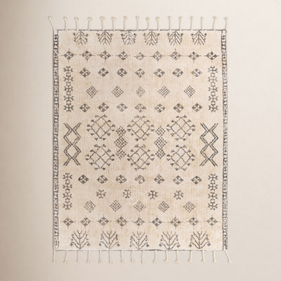 Vannie Hand-Woven Charcoal Moroccan Rug