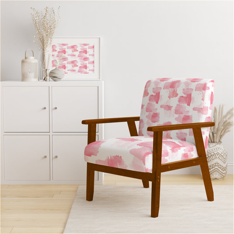 Chaise avec accoudoirs Teens Aesthetic - Glam, Accoudoirs carrés bruns