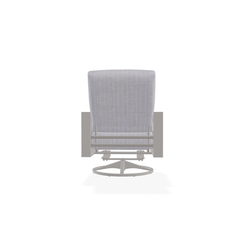 Larssen Outdoor Lounge Chair, Warm Gray, Ticking Fog