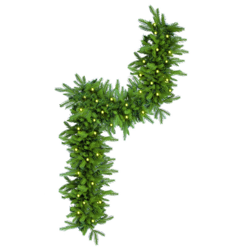 72'' in. Lighted Faux Garland