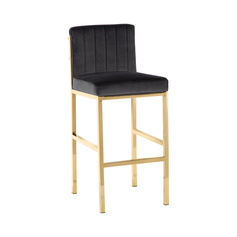 Tabouret de comptoir et de bar Fallston, Noir, Lindquist