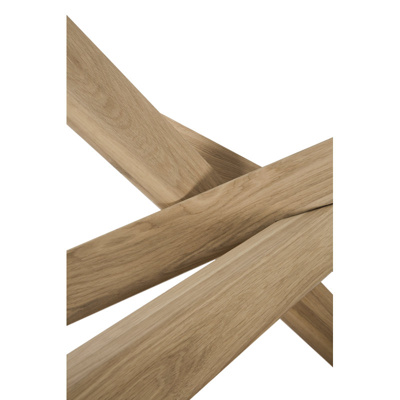 Mikado Solid Oak Dining Table, 43.3" W x 110.5" L