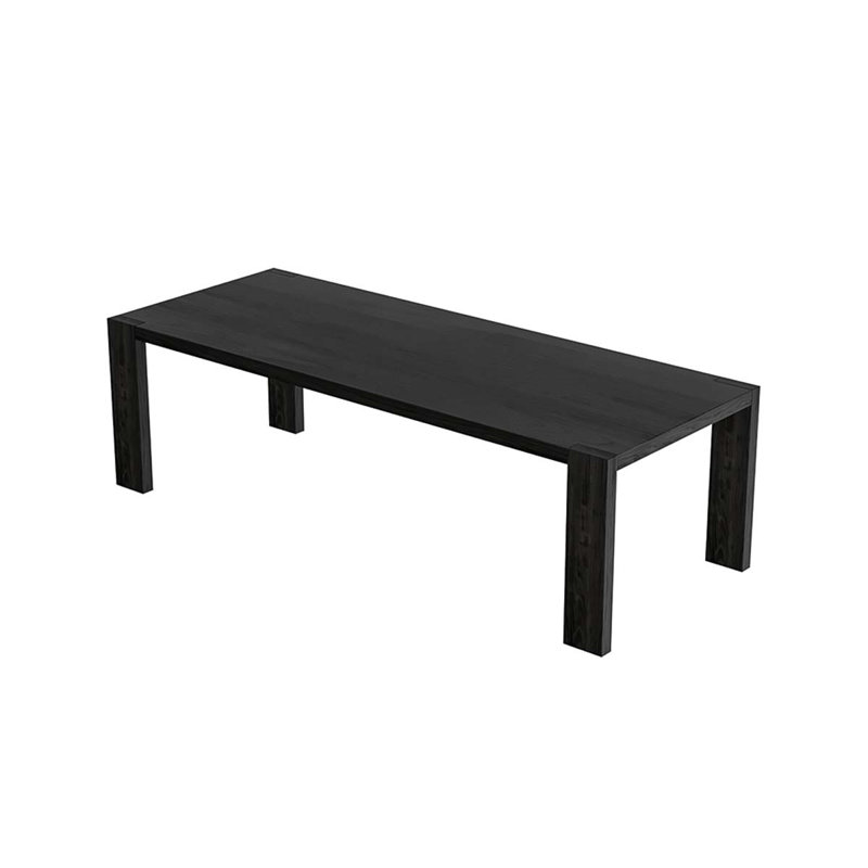 Table de conférence rectangulaire noire 102,36 po, H 29,53 po x l 102,36 po x P 35,43 po