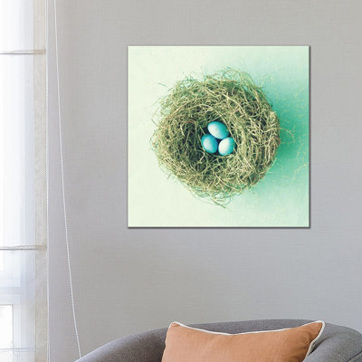 Three Little Eggs by Caroline Mint - Wrapped Canvas Gallery-Wrapped Canvas Giclée