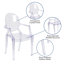 Chaise de salle à manger à dossier plein empilable Kitron