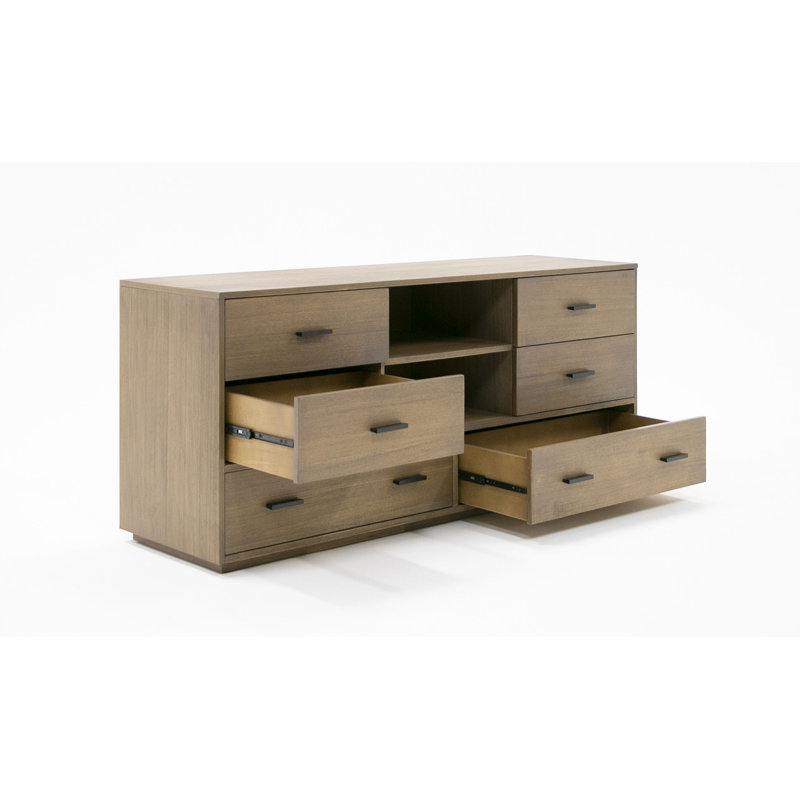 Boushra Piece Bedroom Set, King, Light Walnut