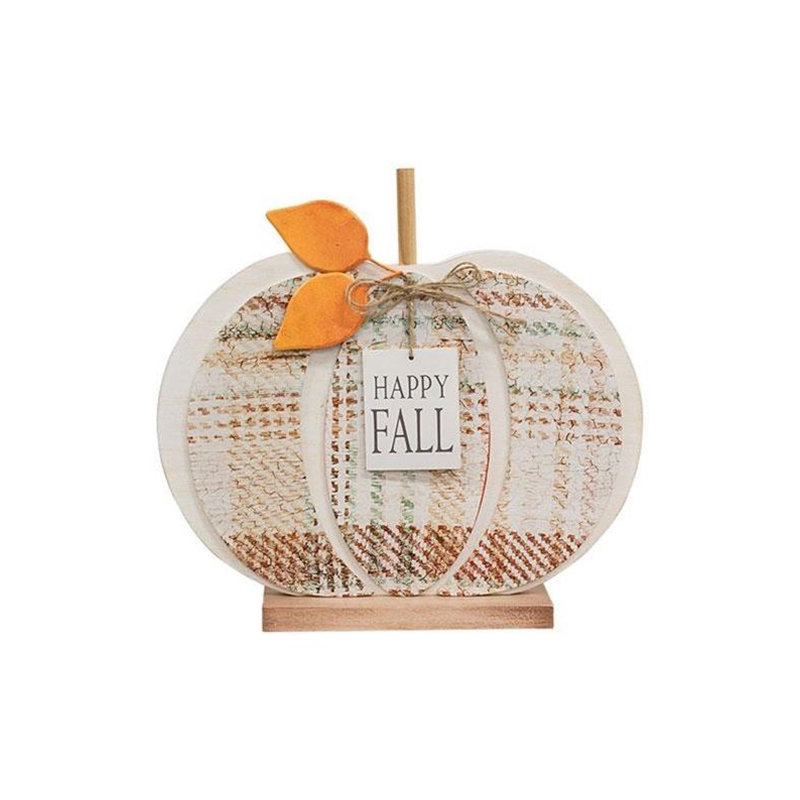 Citrouille en bois Happy Fall