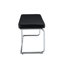 Banc à langer noir en métal argenté Caractéristique charmante - Chaise en cuir Pu pour différentes pièces Guide d'assemblage et d'installation simple inclus avec structure attrayante