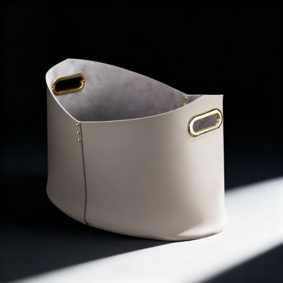 Panier de rangement grande capacité - Organisateur polyvalent pour la lessive, les jouets, les vêtements et les dossiers, cousu à la main avec une poignée confortable, imperméable et durable