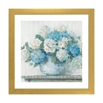 " Blue Hydrangea Cottage Crop " by Carol Rowan