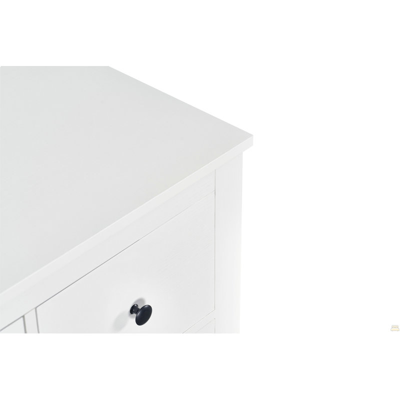 Commode 10 tiroirs, Blanc antique