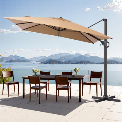 128'' X 104'' Rectangular Cantilever Umbrella, Weighted Base Does Not Include