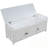 Wood Entryway Storage Bench with 3 Shutter-shaped Doors-569784703