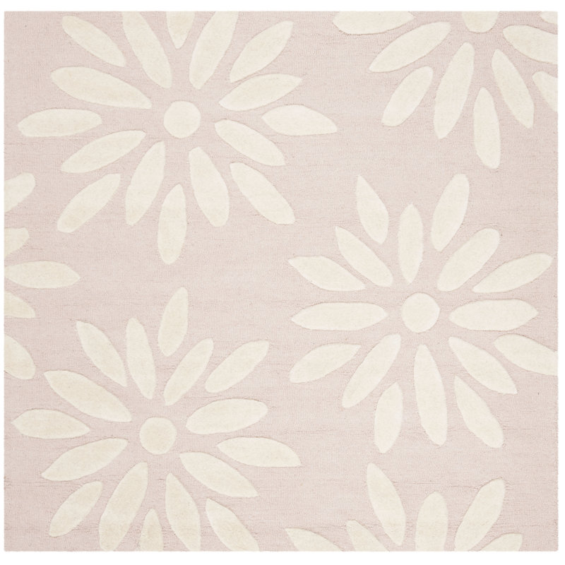 Claro Hand Tufted Wool Rug, Square 5'