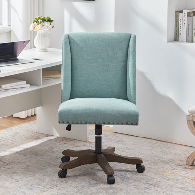 Swivel Chenille Deep Seating Task Chair by Red Barrel Studio