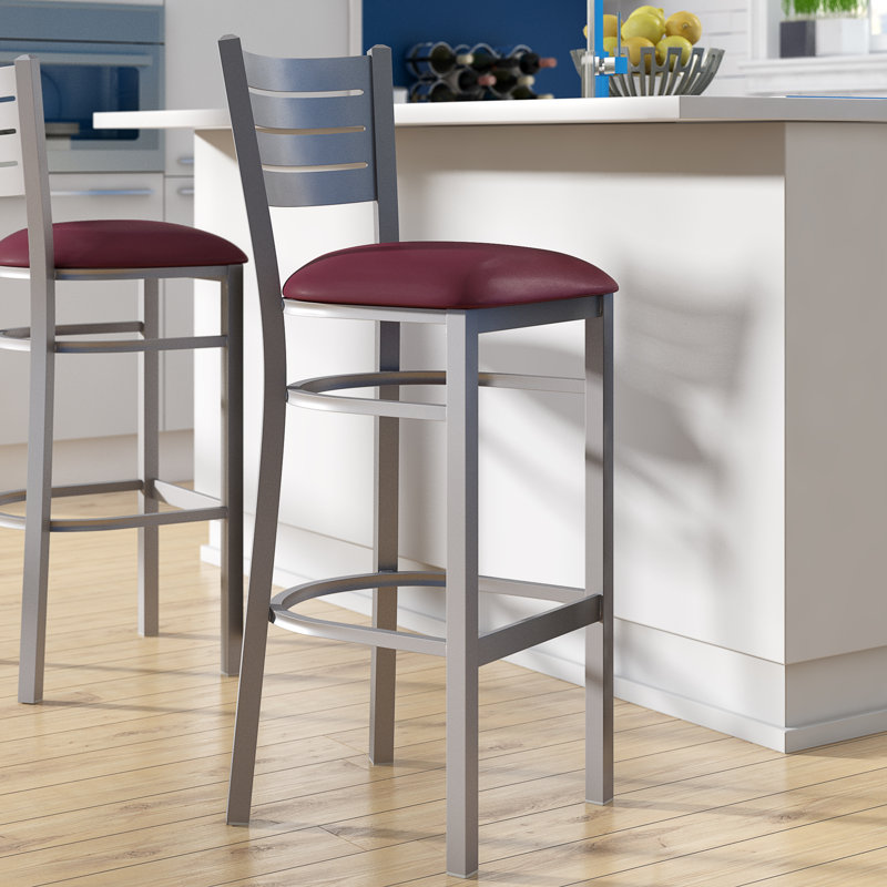 Tabouret de bar Elkton, Bourgogne, 2