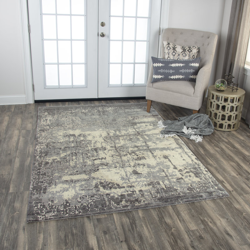 Wool Abstract Indoor Rug, Rectangle 8' x 10'