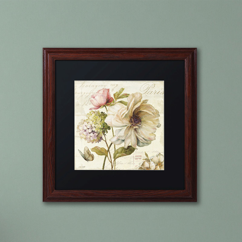 "Marche de fleurs II" par Lisa Audit - reproduction d'art sur toile, H 11 po x l 14 po x P 0,5 po