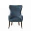 Chaise rembourrée en polyester avec 4 pieds