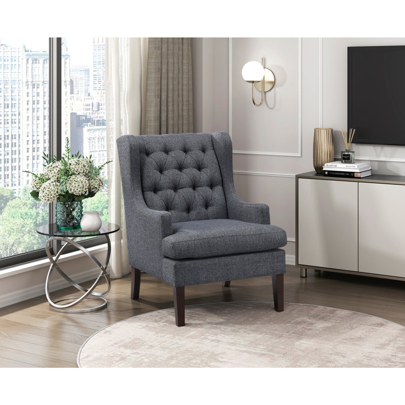 Chaise d'appoint 1Pc, Gris anthracite