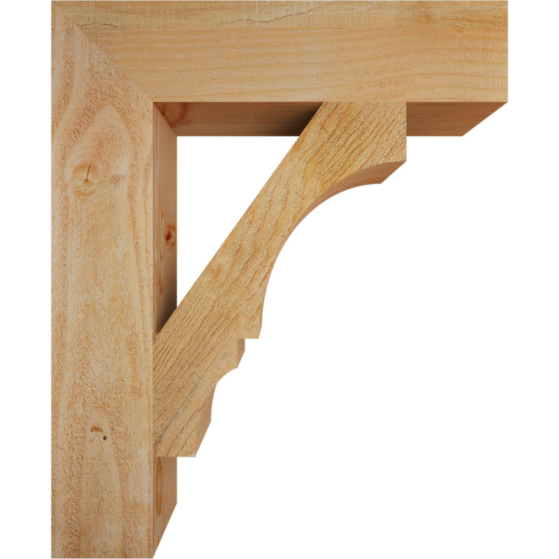 Support de bloc Balboa, Sapin Douglas scié brut, L 4 po x P 18 po x H 22 po