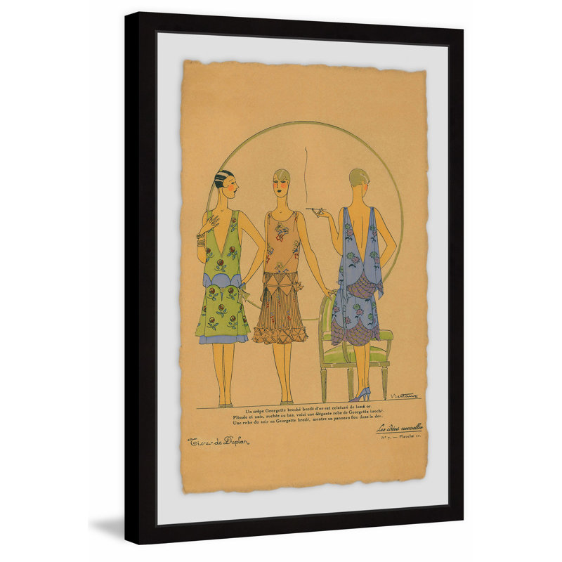Gossip Gals - Single Picture Frame Painting, 91 cm H x 61 cm W x 4cm D