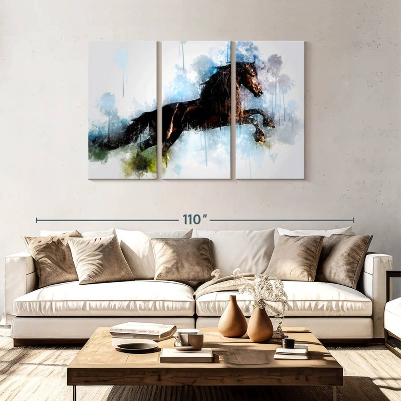 Brampt Horse Courir, H 48 po x l 74 po