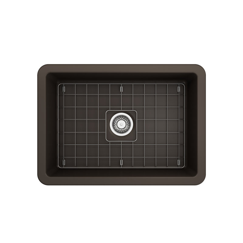 26.75'' L Kitchen Sink, Matte Brown